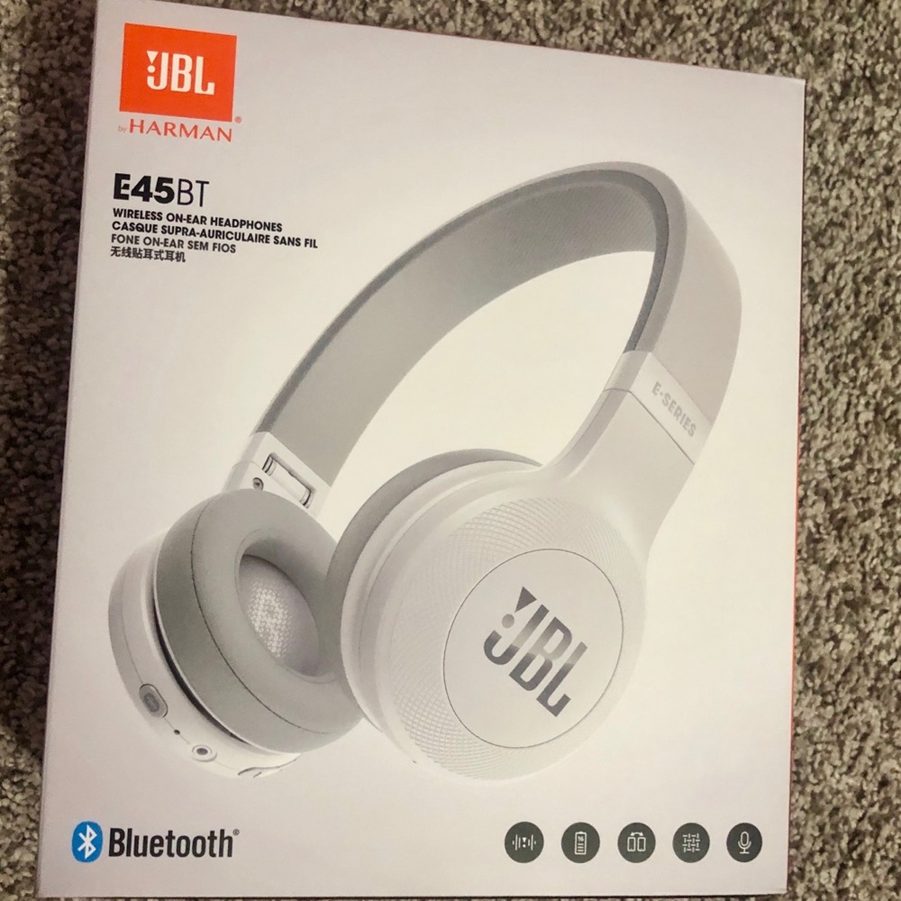 Brand new JBL E45BT wireless on-ear headphones